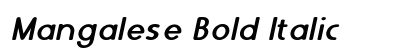 Mangalese Bold Italic preview