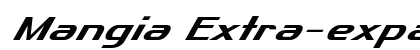Mangia Extra-expanded Italic preview