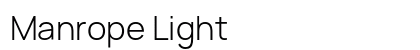 Manrope Light Preview