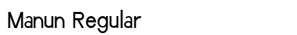 Manun Regular preview