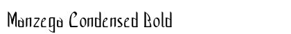 Manzega Condensed Bold Preview