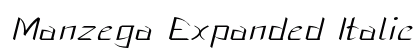 Manzega Expanded Italic Preview