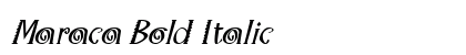 Maraca Bold Italic preview