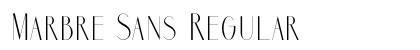 Marbre Sans Regular preview