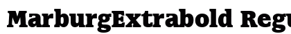 MarburgExtrabold Regular preview