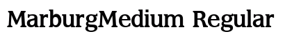 MarburgMedium Regular preview
