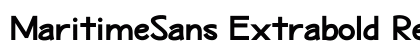 MaritimeSans Extrabold Regular preview