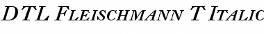 DTL Fleischmann Font