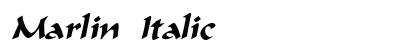 Marlin Italic Preview