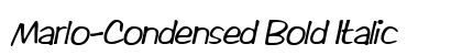 Marlo-Condensed Bold Italic preview