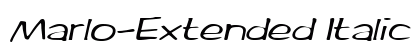 Marlo-Extended Italic Preview