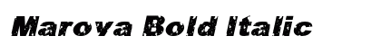 Marova Bold Italic preview