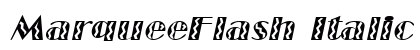 MarqueeFlash Italic Preview
