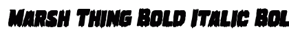 Marsh Thing Bold Italic Bold Italic preview