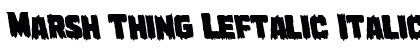 Marsh Thing Leftalic Italic preview