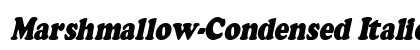 Marshmallow-Condensed Italic preview