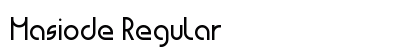 Masiode Regular Preview