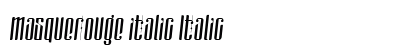 masquerouge italic Italic preview