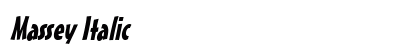 Massey Italic preview