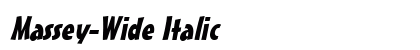 Massey-Wide Italic preview