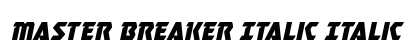 Master Breaker Italic Italic preview