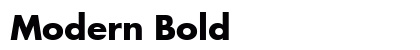 Modern Bold Preview