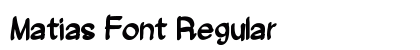 Matias Font Regular preview