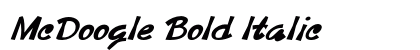 McDoogle Bold Italic preview