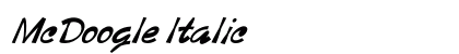 McDoogle Italic preview