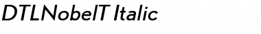 DTLNobelT Light Italic Font