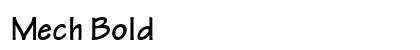 Mech Bold preview