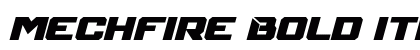 Mechfire Bold Italic preview