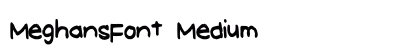 MeghansFont Medium preview