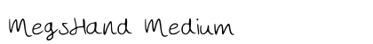 MegsHand Medium preview