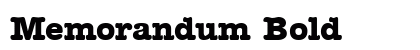 Memorandum Bold preview