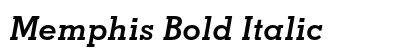 Memphis Bold Italic Preview