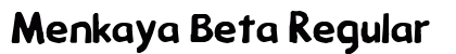 Menkaya Beta Regular preview