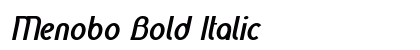 Menobo Bold Italic Preview