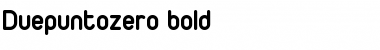 Duepuntozero bold Font