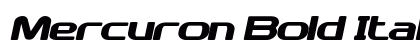 Mercuron Bold Italic preview