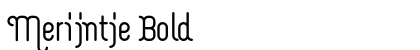 Merijntje Bold preview