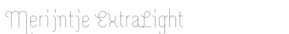 Merijntje ExtraLight Preview