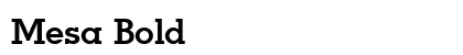 Mesa Bold preview
