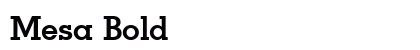 Mesa Bold preview