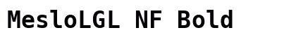 MesloLGL NF Bold preview