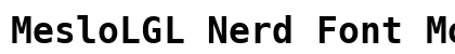 MesloLGL Nerd Font Mono Bold preview