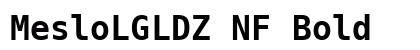MesloLGLDZ NF Bold preview