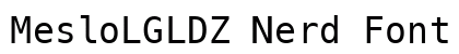 MesloLGLDZ Nerd Font Mono Regular preview