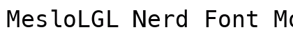 MesloLGL Nerd Font Mono Regular preview