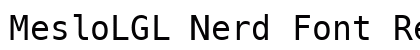 MesloLGL Nerd Font Regular preview